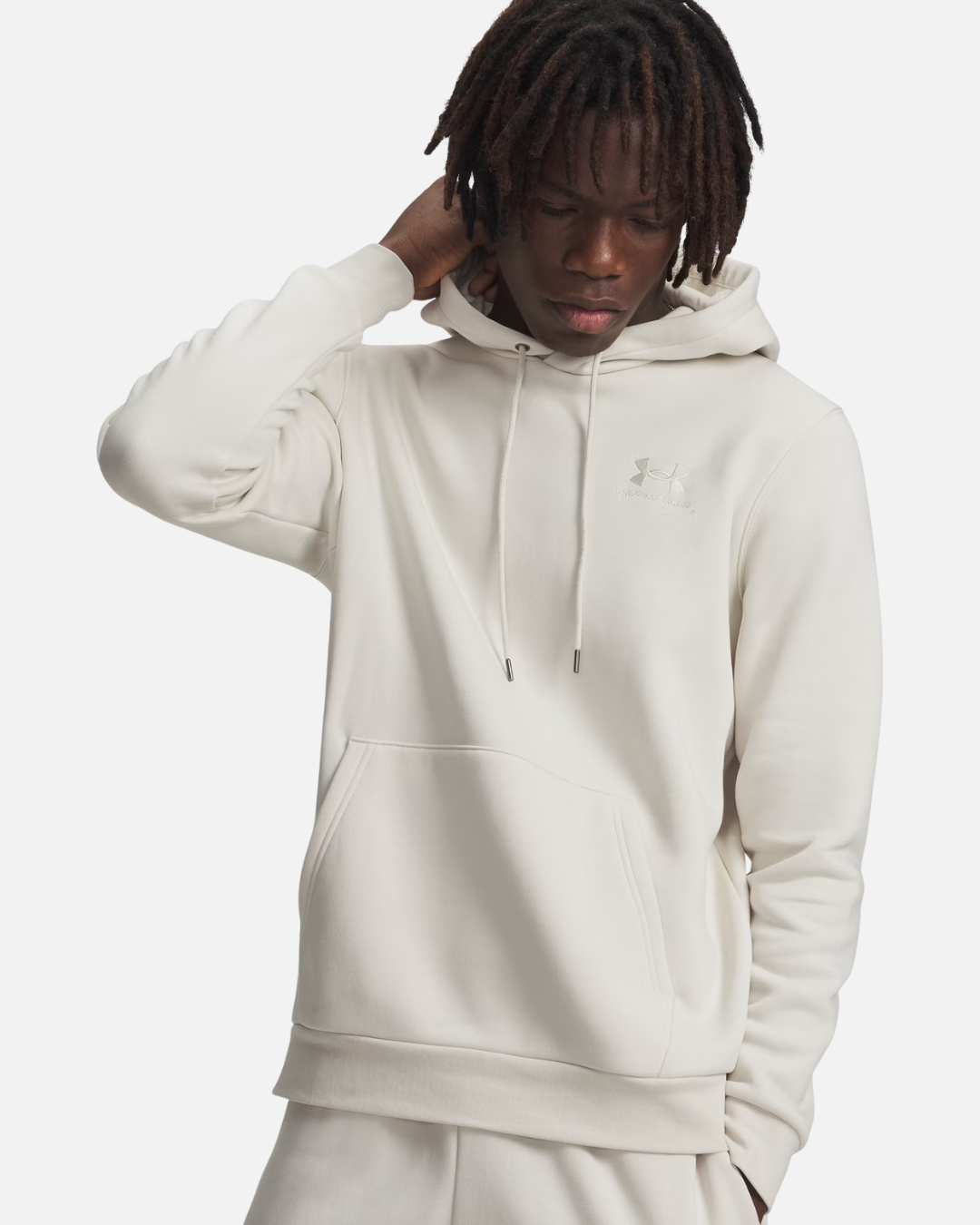 Sweat à Capuche Under Armour Icon Fleece - Blanc