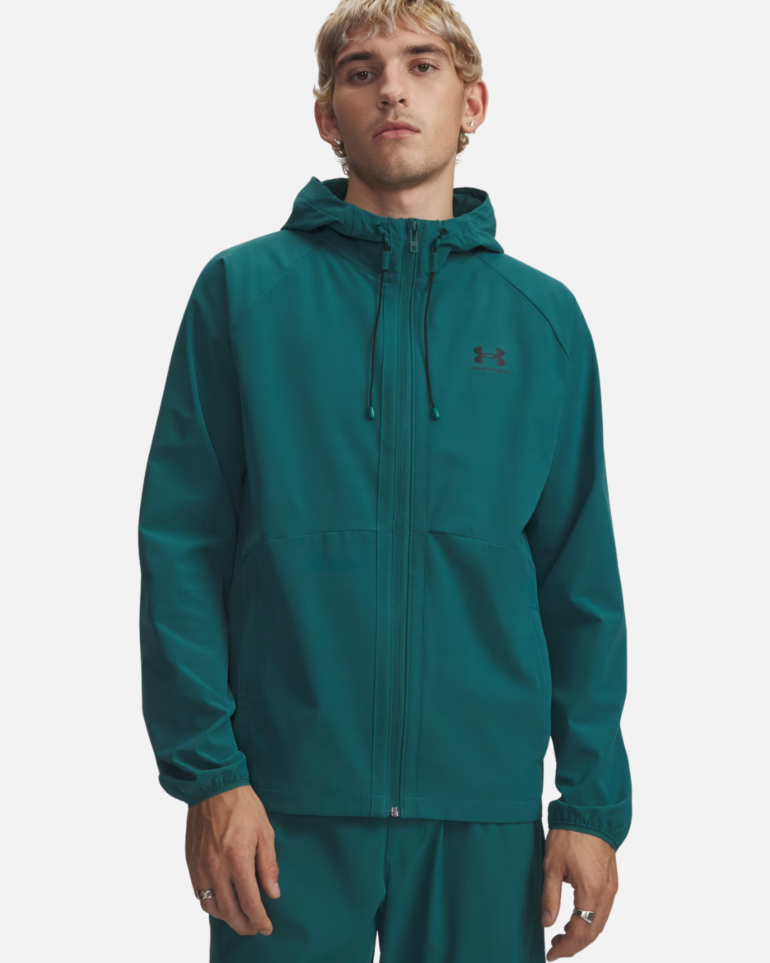 Veste Under Armour Stretch Woven - Vert