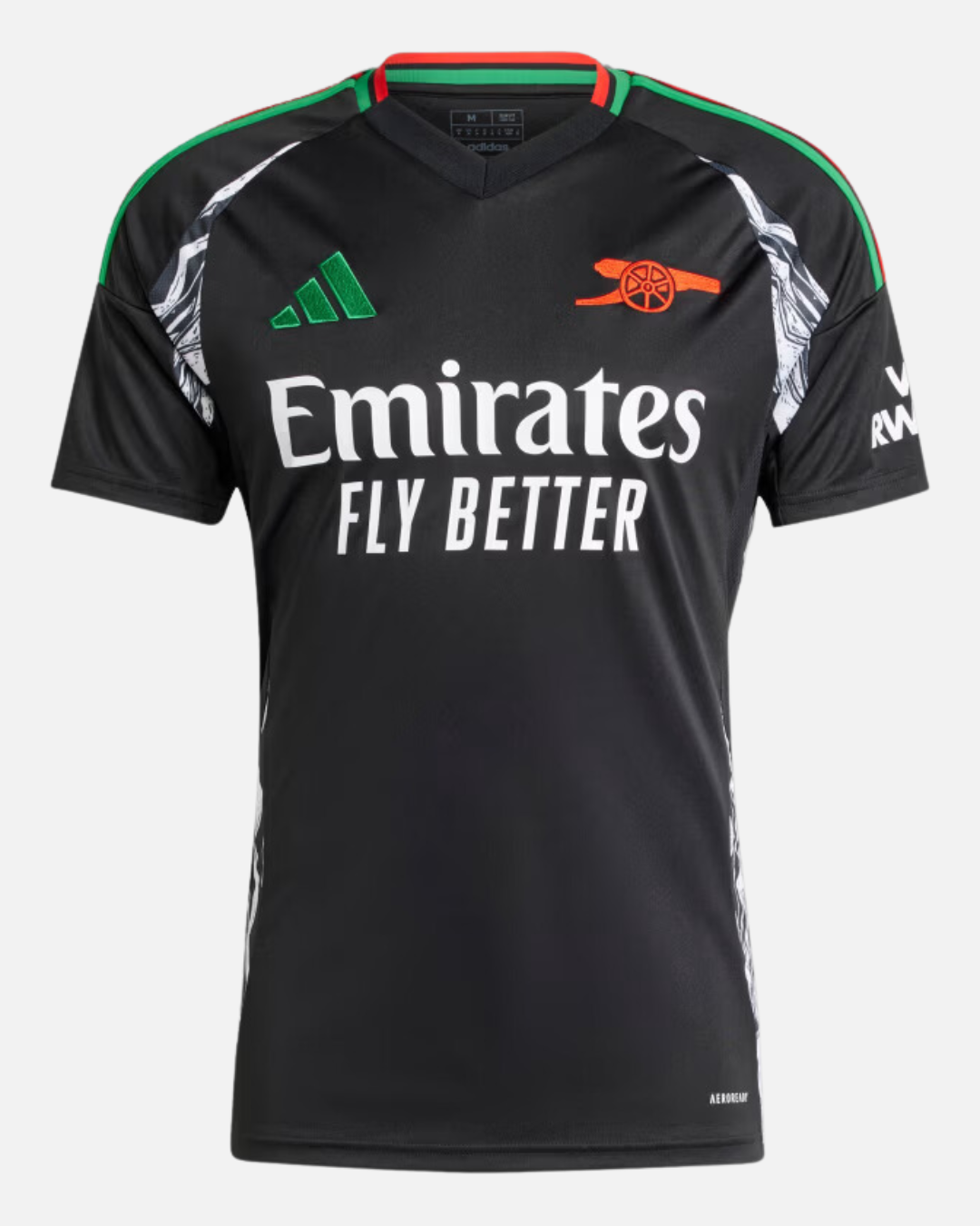 Maillot Extérieur Arsenal 2024/2025 - Noir/Vert/Rouge