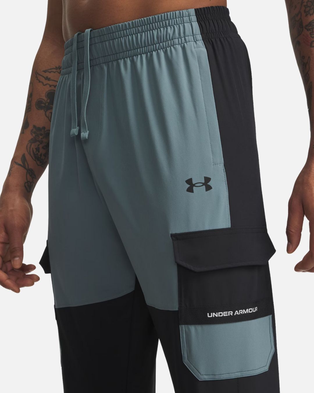 Pantalon Under Armour Tech Utility Woven - Noir/Vert