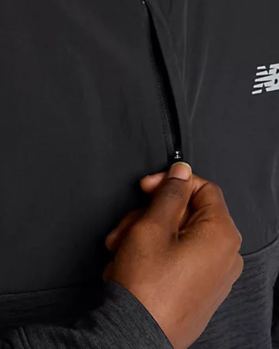 Sweat Cagoule intégrée New Balance Heat Grid - Noir