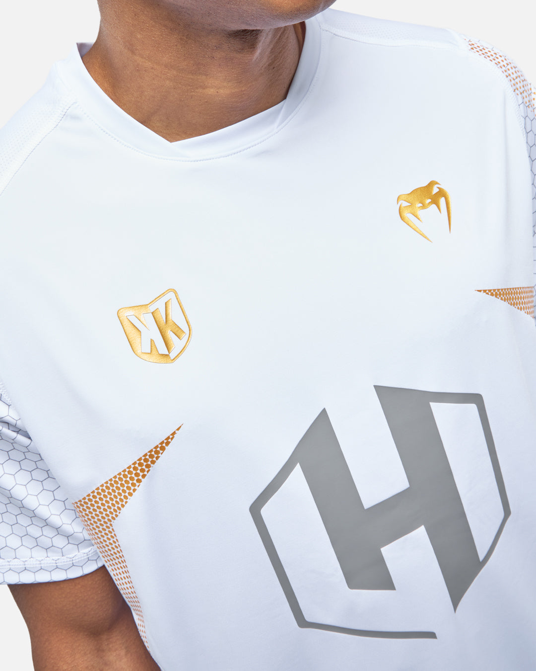 T-shirt FK x Venum Hexagone MMA - Blanc/Doré