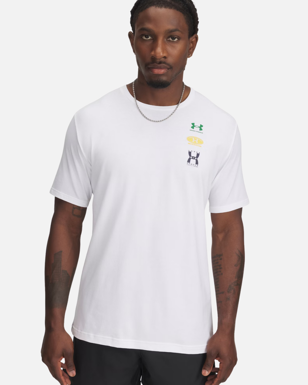 T-shirt Under Armour Evol Logo - Blanc