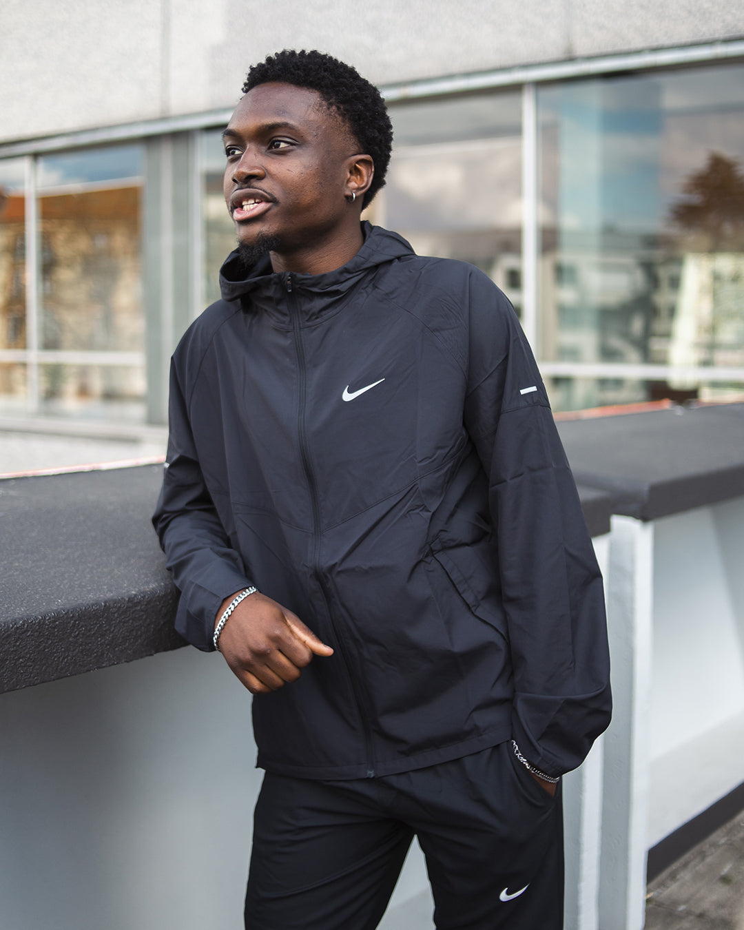 Veste Coupe-Vent Nike Running Miler -  Noir
