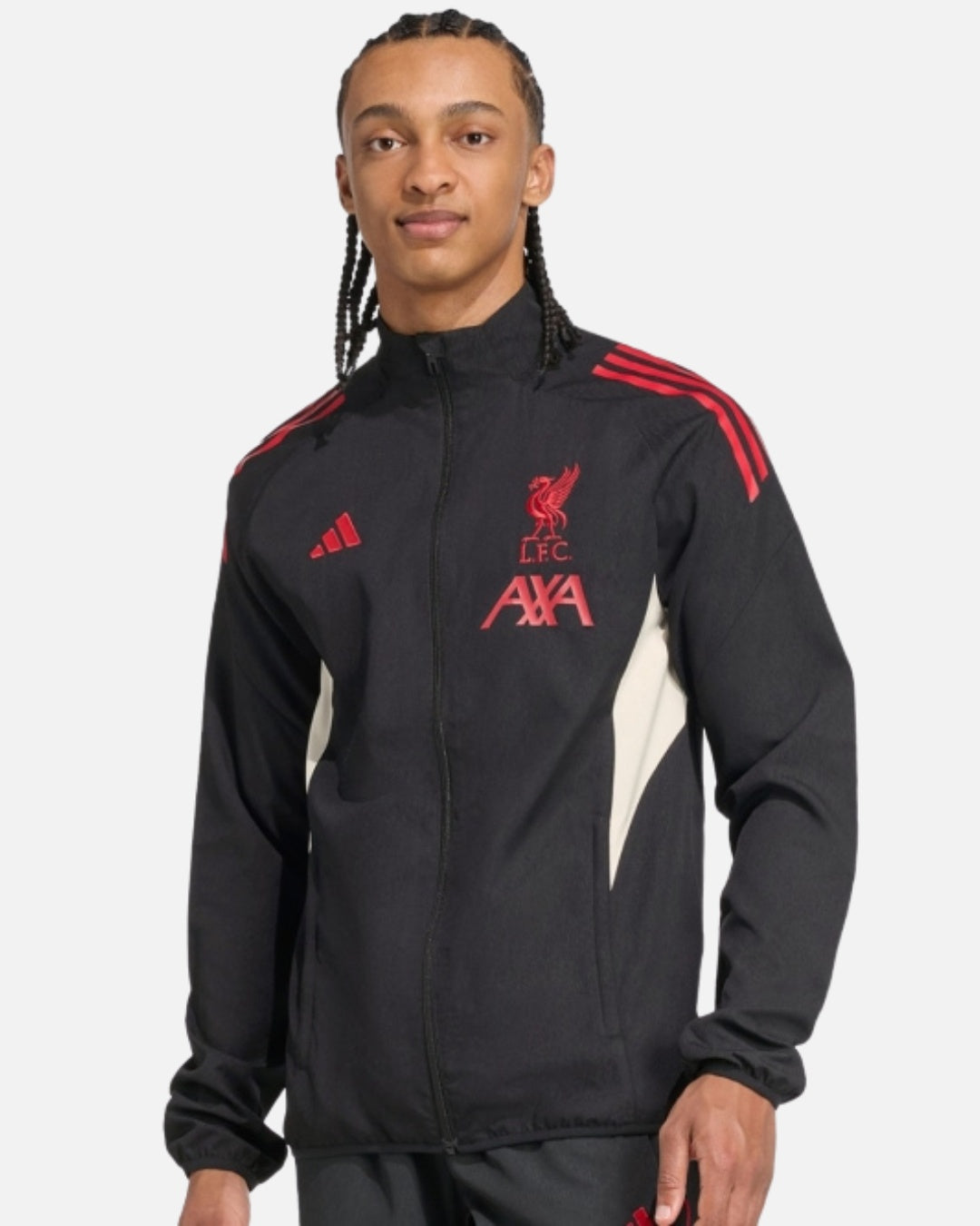 Veste de survêtement Adidas Liverpool 2025/2026 - Noir/Rouge