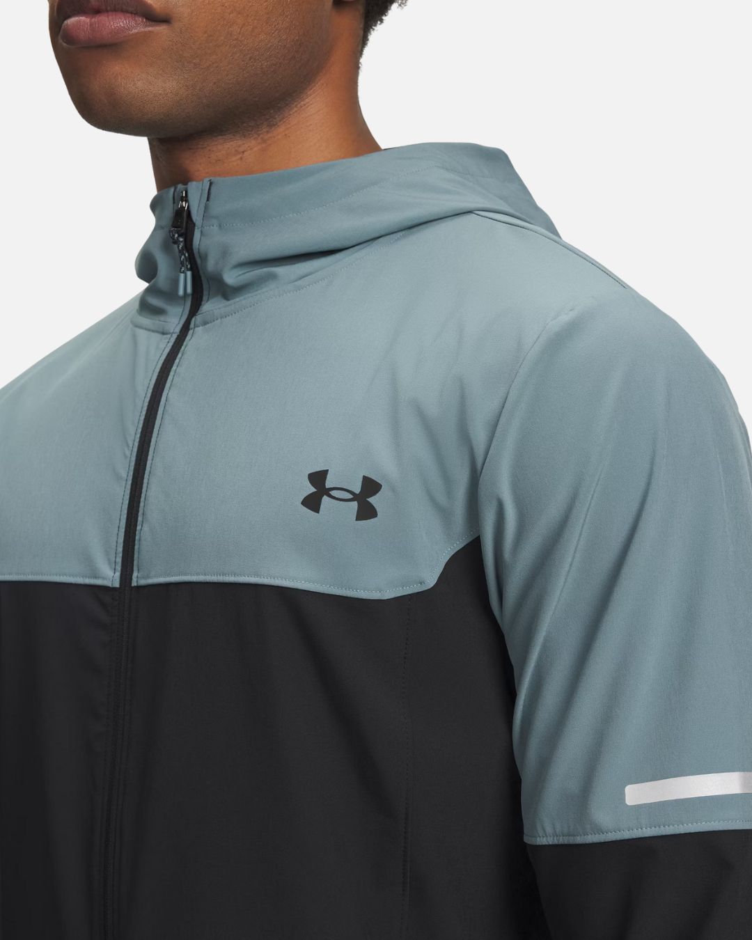 Veste de survêtement Under Armour Running Tech Utility Woven - Noir/Vert