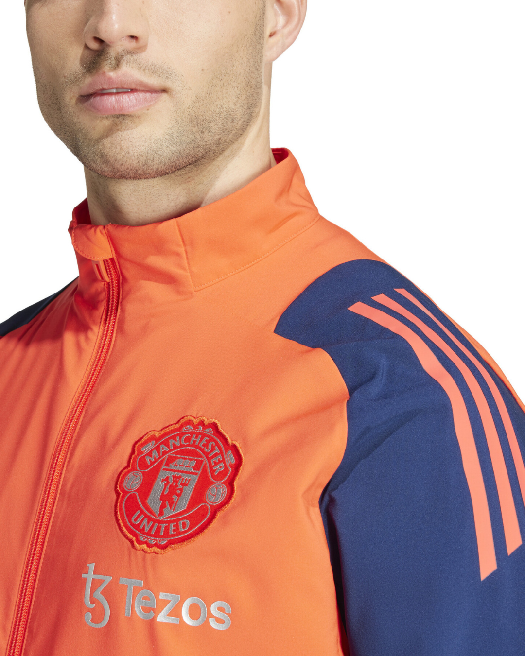 Veste de survêtement Manchester United 2024/2025 - Orange/Bleu