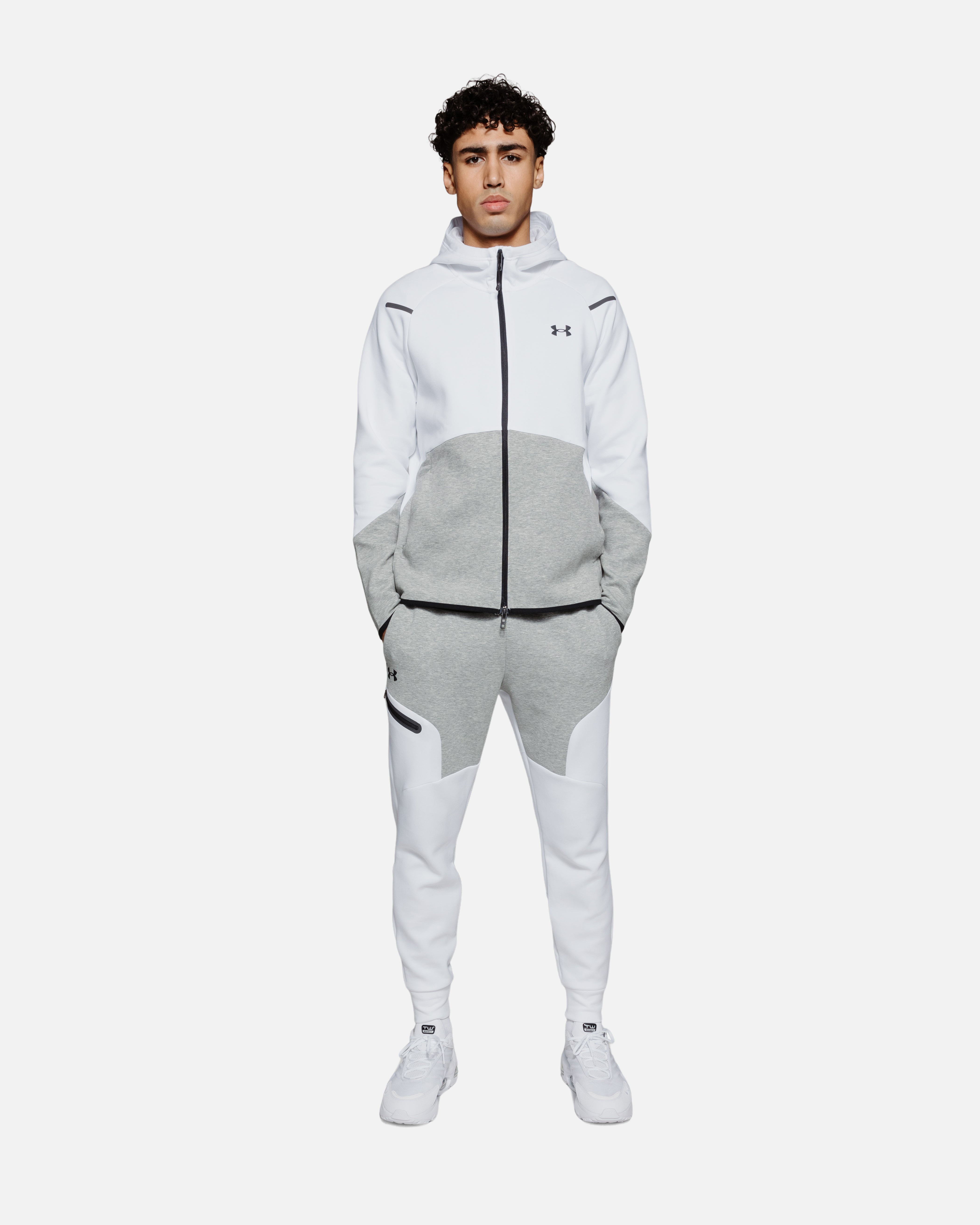 Veste Under Armour Unstoppable Fleece - Gris/Blanc