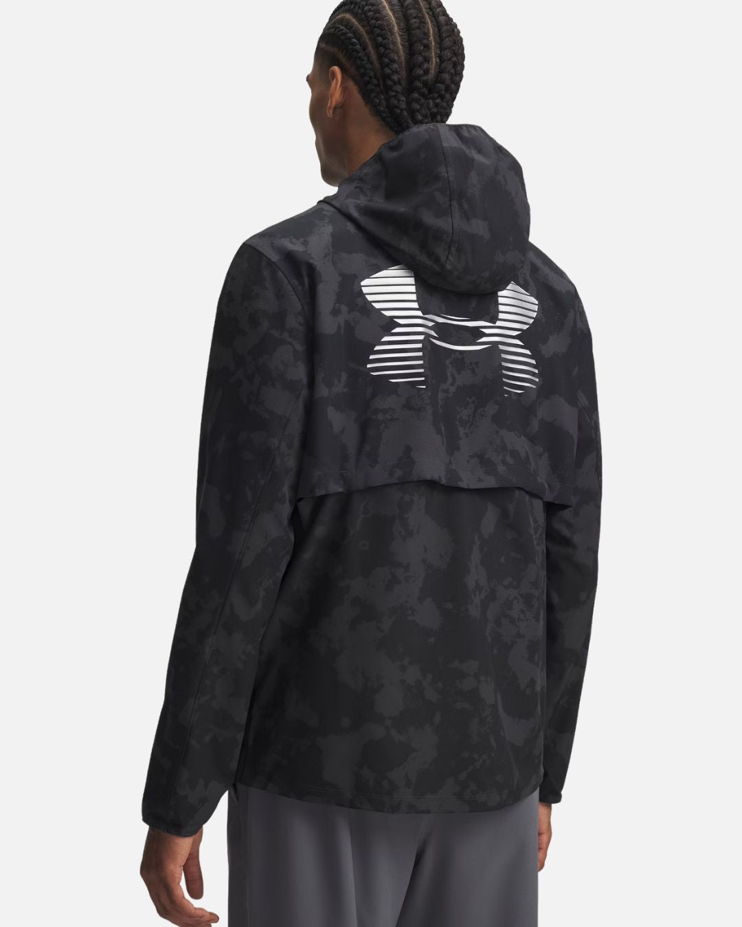 Veste Under Armour Running Velociti Pro Storm - Noir/Gris Camouflage