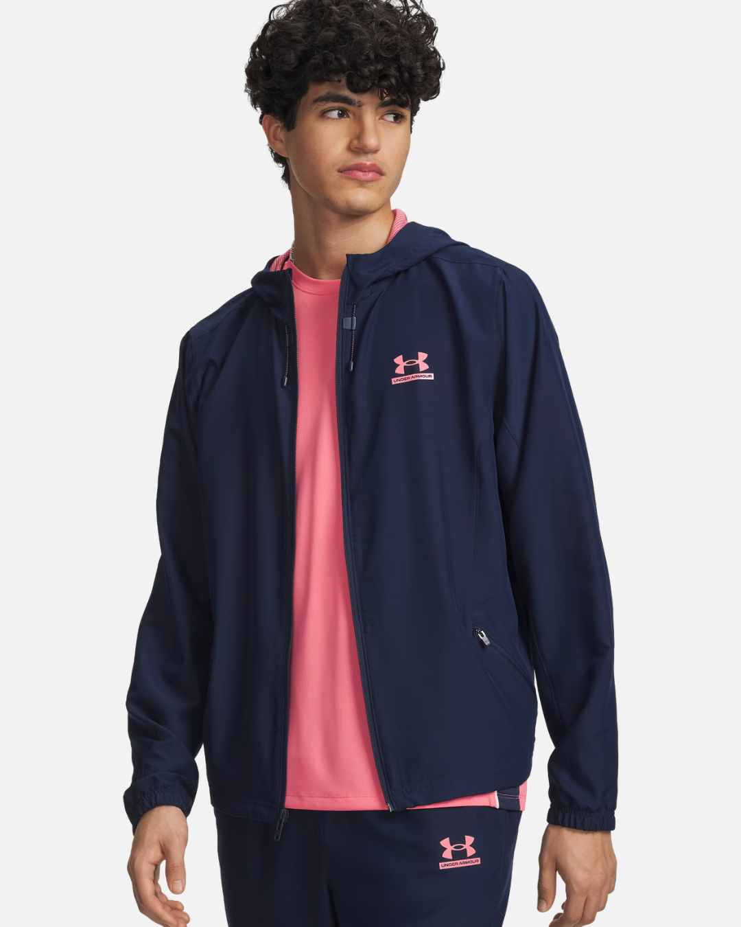 Veste  Under Armour Tech Sport Woven - Bleu/Rose