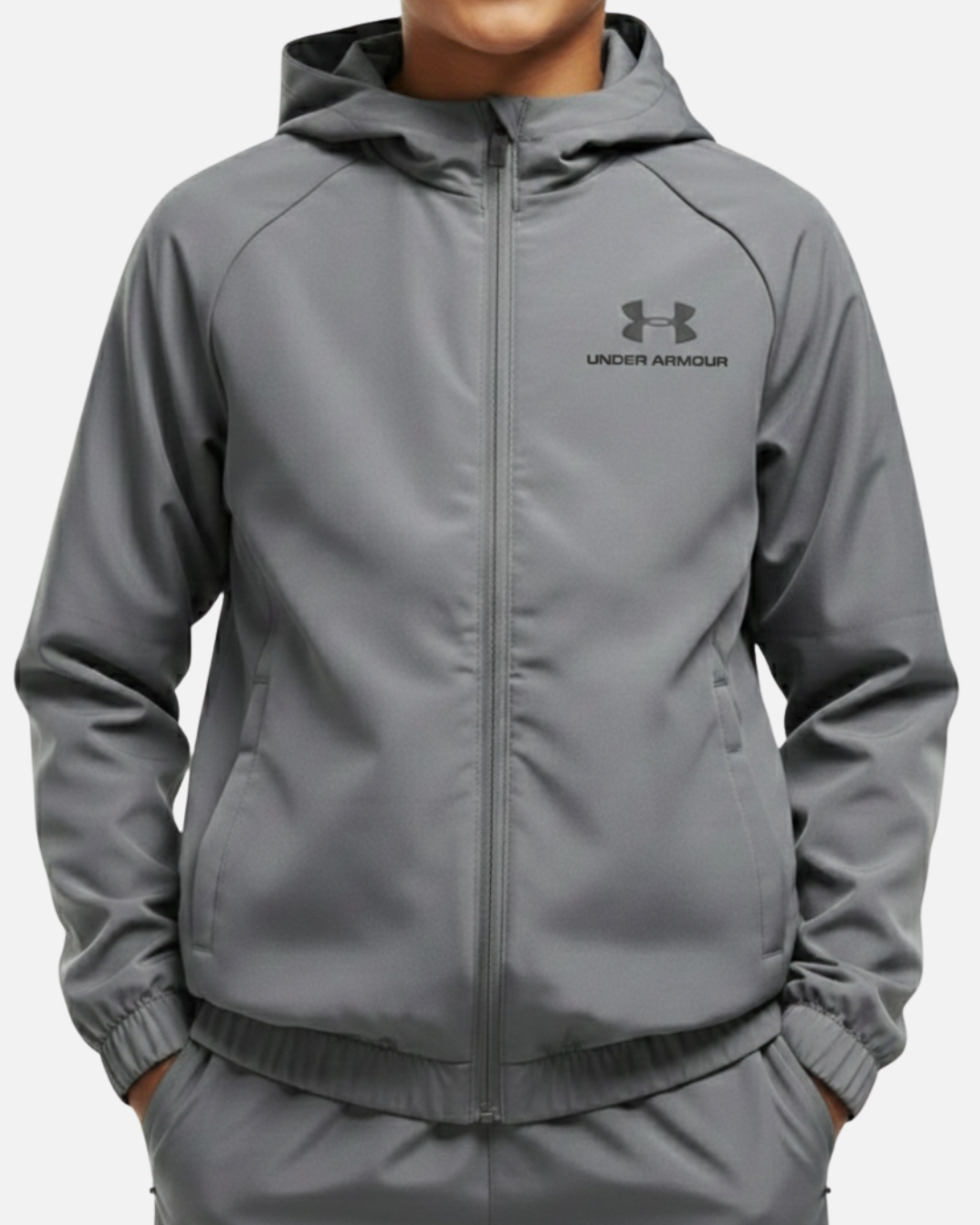 Veste Under Armour Vibe Woven Enfant - Gris